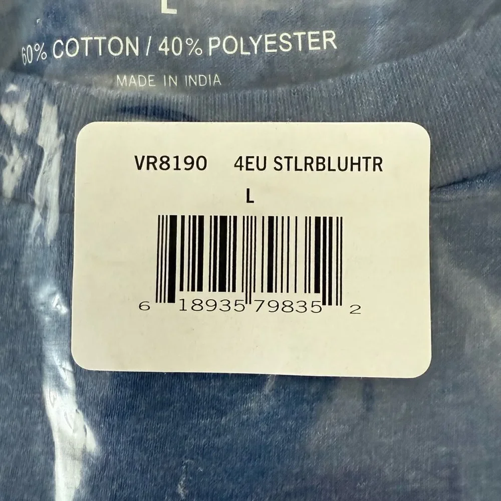 Nautica Men’s Large Blue Heather Crewneck T-Shirt Short Sleeve NWT
